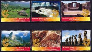 474a-f United Nations Geneva 2007 World Heritage  Booklet Singles MNH