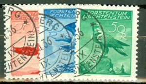 KT: Liechtenstein C9-13 used CV $157.50; scan shows only a few