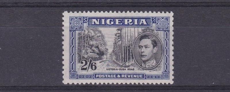 NIGERIA  1938 - 51  S G 58  2/6  BLACK & BLUE    M /   H 