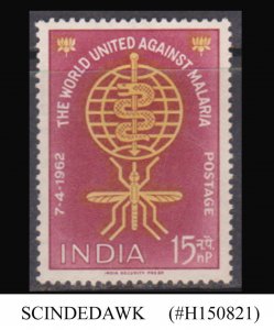 INDIA - 1962 MALARIA ERADICATION 1V MNH