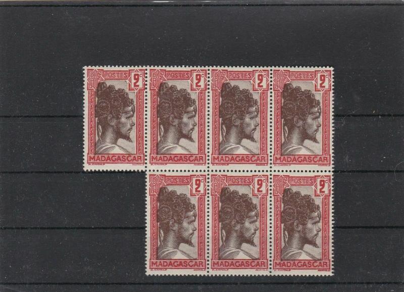 madagascar mint never hinged stamps block ref r11340