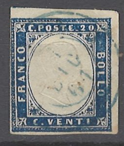 COLLECTION LOT # 2088 SARDINIA # 12d 1857 CV=$42.50