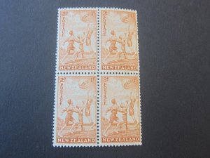 New Zealand 1940 Sc B17 bechball BLK(4) MNH