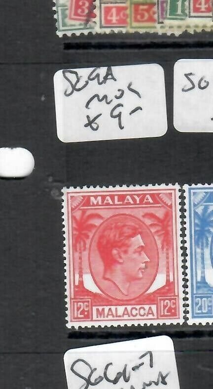 MALAYA MALACCA  (P1708B)  KGVI   12C    SG 9A   MOG 