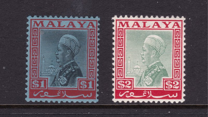 Selangor the MH $1 & $2 from 1941