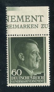 GERMANY; POLISH OCCUPATION 1944 Hitler MINT MNH 60g. Margin value