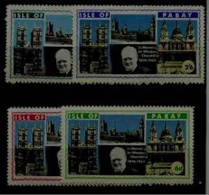 Pabay isle 4 MNH values Churchill