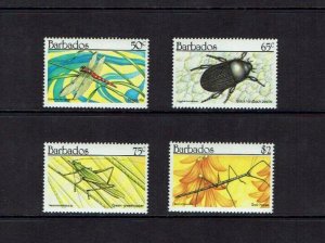 Barbados: 1990  Insects,  MNH set.