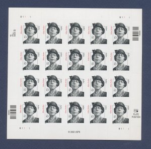 USA - Scott 3434 - MNH sheet of 20 - 83 cents Edna Ferber - 2002