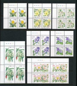 IRELAND 1563-1569 MNH 2004 FLOWERS, PLATE BLOCK 1