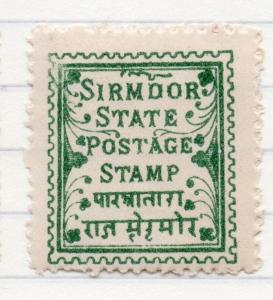 Sirmoor Indian States 1892 Early Issue Fine Mint Hinged 207631