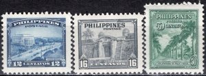 Philippines; 1947: Sc. # 506-507-509: MNH Cpl. As Issued Set