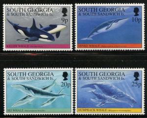 South Georgia 1994 Whales & Dolphins set Sc# 178-89 NH