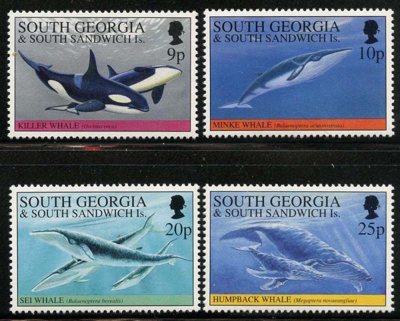 South Georgia 1994 Whales & Dolphins set Sc# 178-89 NH