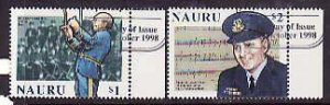 Nauru-Sc#458-9- id8-used set-Music-Band-Military-1998-