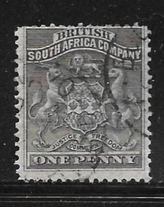 Rhodesia 2: 1d Coat of Arms, postally used, AVG