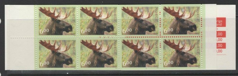 NORWAY SGSB123 2000 ENDANGERED SPECIES BOOKLET MNH 