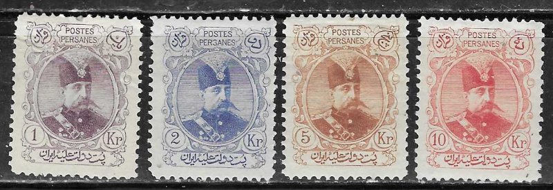 Iran #357-360 SHAH QAJAR (MH) *