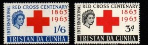 TRISTAN DA CUNHA SG69/70 1964 RED CROSS  MNH