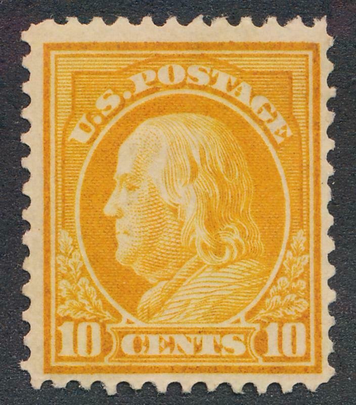 UNITED STATES 416 MINT HINGED FINE10c FRANKLIN