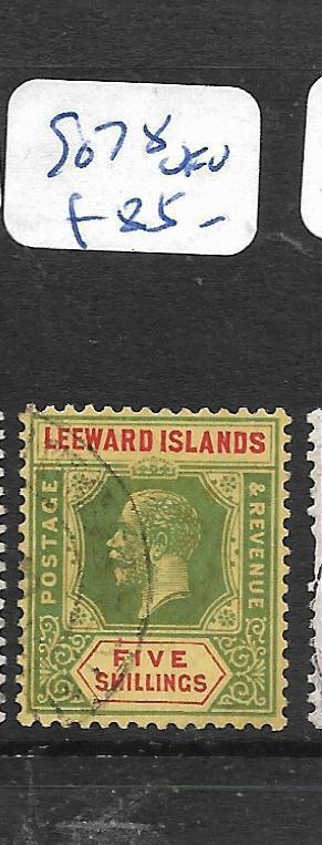 LEEWARD ISLANDS  (PP1406B)  KGV 5/-  SG 78   VFU