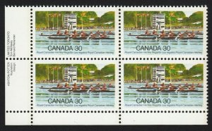 HISTORY = REGATTA = Canada 1982 #968 MNH LL Block of 4