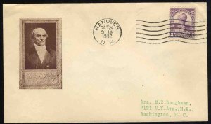 United States First Day Covers #725-1b, 1932 3c Daniel Webster, Gorham cachet...