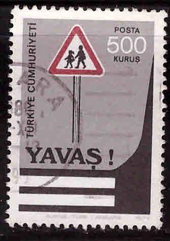 TURKEY Scott 2088 pedestrian safety stamp Used