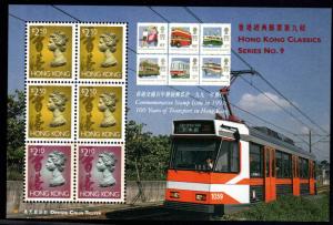 Hong Kong Scott 650a 100 years of  HK mass transit MNH** CV$9