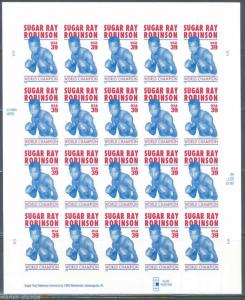 UNITED STATES SCOTT# 4020 SUGAR RAY ROBINSON MNH FULL SHEET OF 20 AS SHOWN