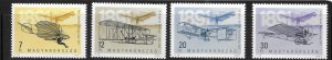 Hungary 1991 Aircraft of aviation pioneers Sc 3303-3306 MNH A1323