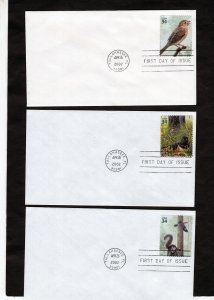 3611 A-J Longleaf Pine Forest, FDC set/10 no cachet