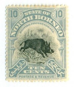 NORTH BORNEO #144, Mint Hinged, Scott $45.00 