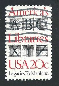 SC# 2015 - (20c) - America's Libraries, used
