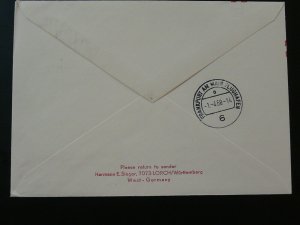 first flight cover Graz Frankfurt 1968 Austrian Airlines AUA ref 95926