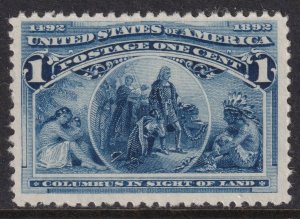 Sc# 230 1898 U.S 1¢ Columbian Columbus in sight of land 1898 MNH CV $32.50