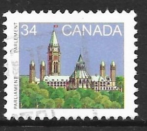 Canada 925: 34c Parliament, used, F-VF