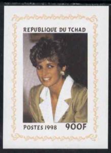 Chad 1998 Princess Diana Memoriam #8 - 900f individual im...