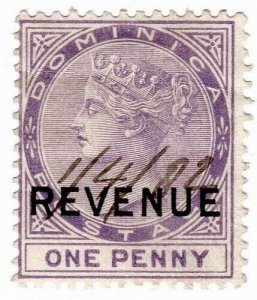 (I.B) Dominica Revenue : Duty Stamp 1d