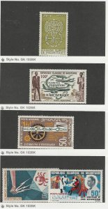 Mauritania, Postage Stamp, #B16, C28, C42, C47 Mint LH, C17 NH, 1962-66
