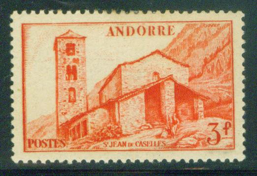 French Andorre Scott 115 MH* stamp