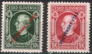 Slovakia Scott #24-25 1939 MH