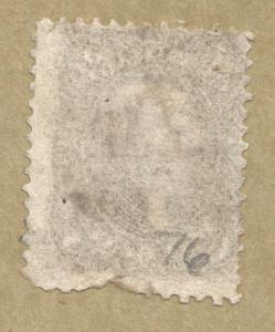 Scott # 76 5 cent Brown Jefferson  1861-1866.