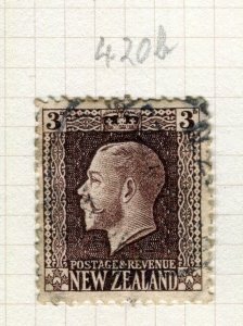 NEW ZEALAND; 1915-30 early GV portrait issue used SG Identified Shade of 3d.