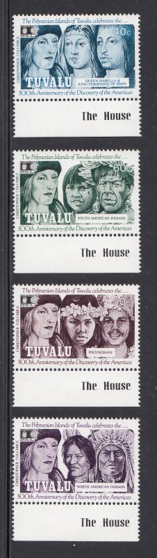 Tuvalu Scott #594-597 MNH