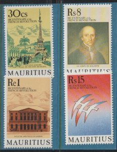 Mauritius SC 702-705 MNH