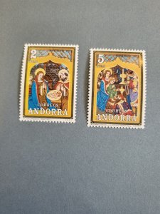 Stamps Spanish Andorra Scott #77-8 nh