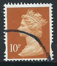 GB Machin 10p QE II  SG Y1676 Fine Used