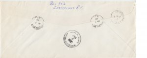 Chemainus BC Registered 1967 Centennial issue Canada cover