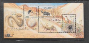 NAMIBIA #967 FAUNA OF THE DESERT M/S MNH